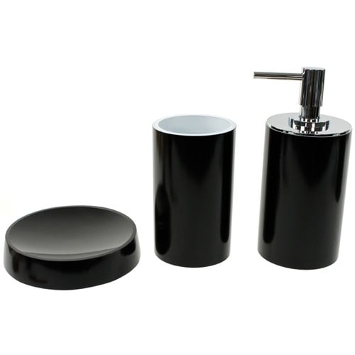 Bathroom Accessory Set with Tall Soap Dispenser, 3 Pieces Gedy YU280